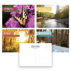 Set of 4 Seasonal Postcards