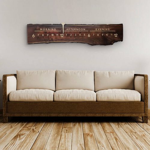 Linear Clockworks_Acorn CLock in Livingroom